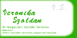 veronika szoldan business card