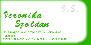 veronika szoldan business card